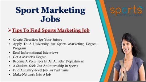 Sports marketing degree jobs - As marketing managers gain experience, their average salary also increases. According to PayScale, the average salary for marketing managers is currently around $67,000. Marketing professionals ...